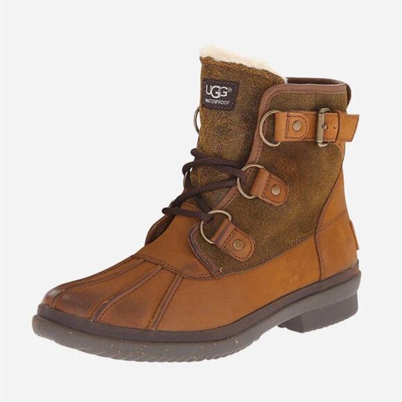 Ugg Australia Cecile (Chestnut) Size 6 / 37 (EU) Waterproof Boots Duck Boots - Picture 1 of 16